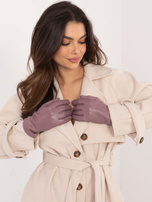 Hurt Fioletowe dotykowe rękawiczki damskie