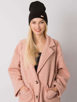 Czarna dzianinowa czapka beanie RUE PARIS