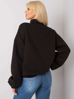 Čierna zateplená oversized mikina Kelly