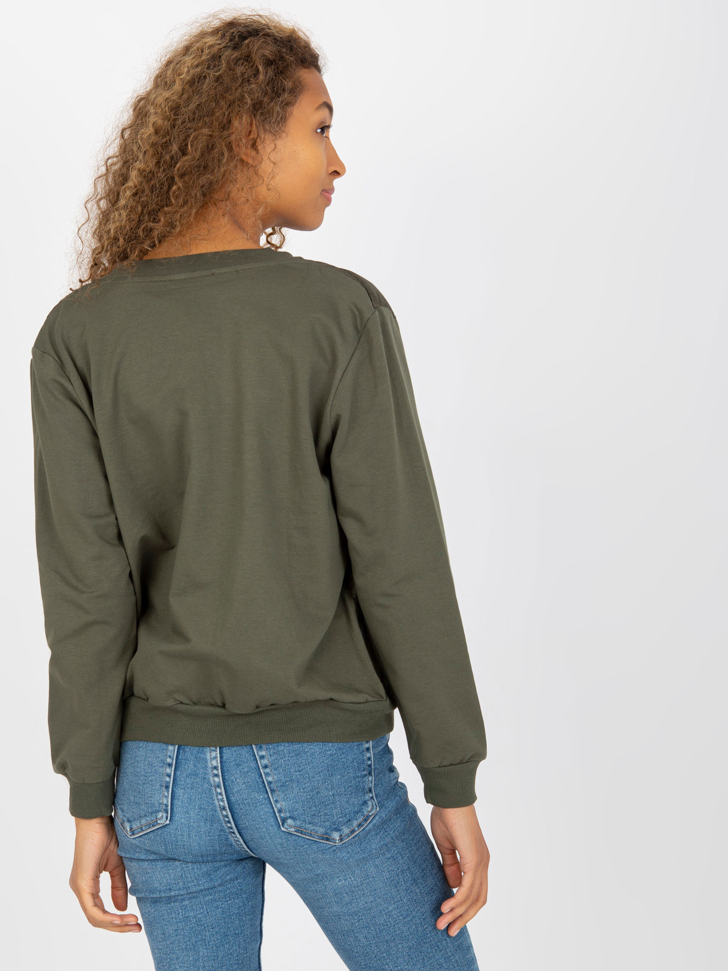 Hurt Khaki damska bluza bomberka z pikowaniem RUE PARIS 