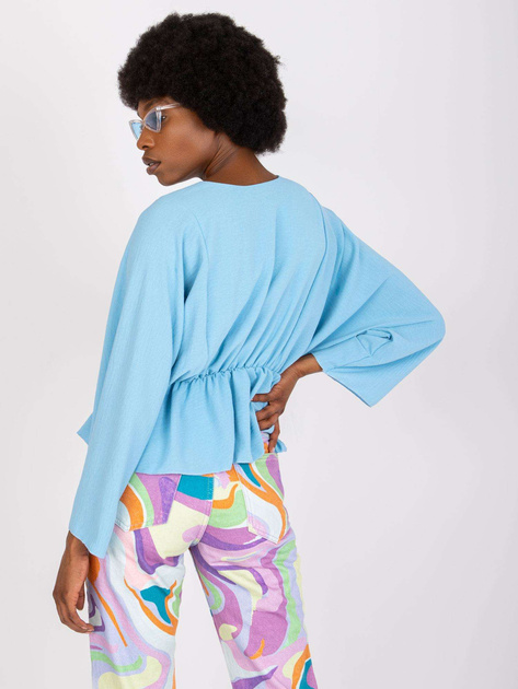 Jasnoniebieska zwiewna bluzka damska Raquela