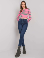 Ciemnoniebieskie jeansy damskie regular Silves
