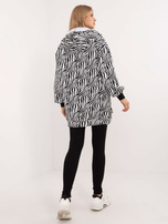 Hurt Czarno-biały trzyczęściowy komplet z bluzą w zebrę