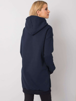 Granatowa bluza kangurka Yetty RUE PARIS