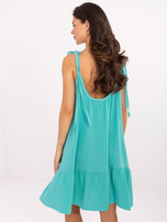 Turkusowa muślinowa sukienka z bawełny OCH BELLA