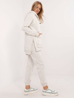 Hurt Jasnoszary melanżowy komplet basic z ocieplaniem