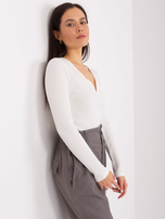 Hurt Ecru codzienna bluzka w prążek BASIC FEEL GOOD