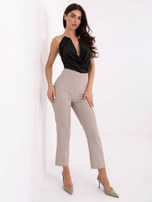 Czarne wizytowe body z marszczeniem