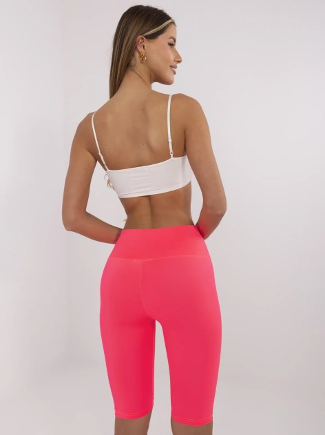 Fluo różowe sportowe szorty kolarki Serena