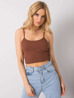 Brązowy krótki top Chelo RUE PARIS