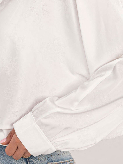 Hurt Biała rozpinana koszula oversize z wiązaniem