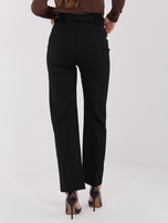 Czarne garniturowe spodnie z wysokim stanem