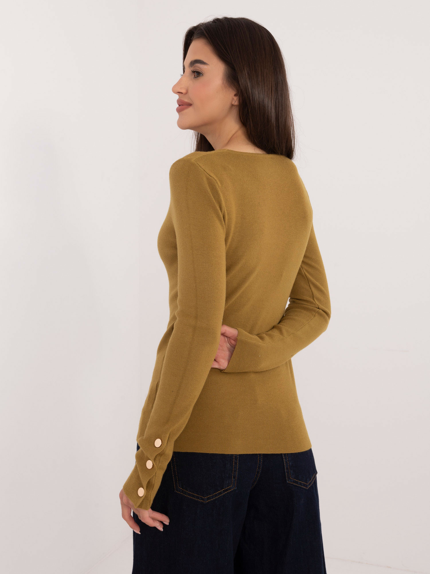 Sweter oliwkowy