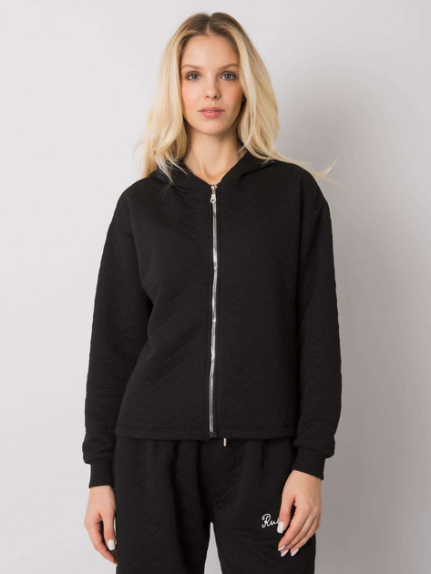 Czarna pikowana bluza basic Melanie