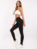 Hurt Black basic sports leggings with a high waist.
