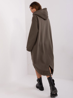 Hurtownia online Khaki asymetryczna bluza dresowa