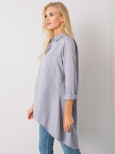 Szara koszula asymetryczna Gilliana