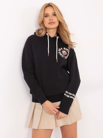 Hurt Ciemnoszara bluza z nadrukiem na plecach SUBLEVEL