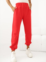 Rote Jogginghosen mit Taschen RUE PARIS.