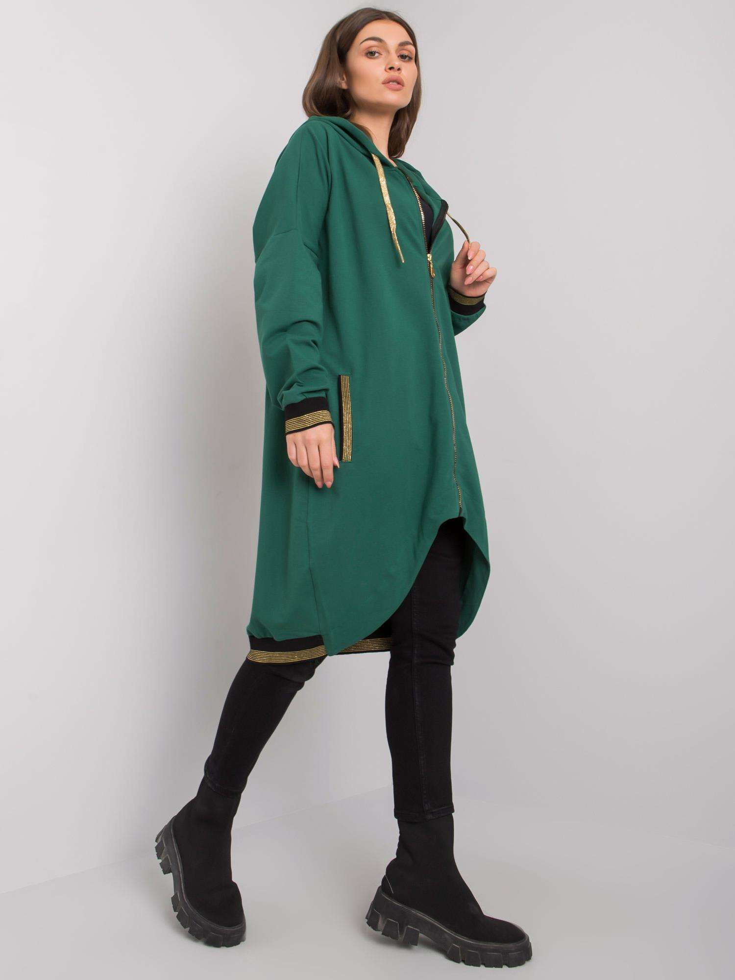 Ciemnozielona bluza rozpinana Alissa