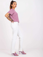 Schmutzig-rosa Bluse aus Viskose Lucienne.