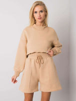 Camelowe szorty dresowe Larianna