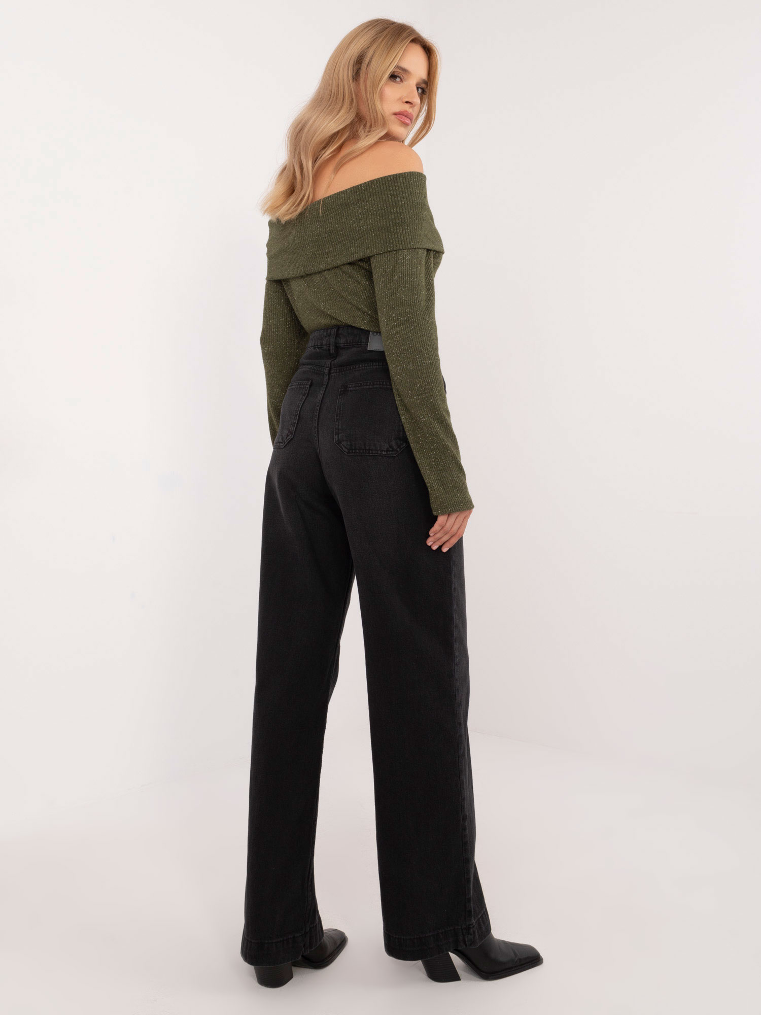 Spodnie jeans czarny