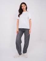 Biały damski t-shirt  z napisem SUBLEVEL 