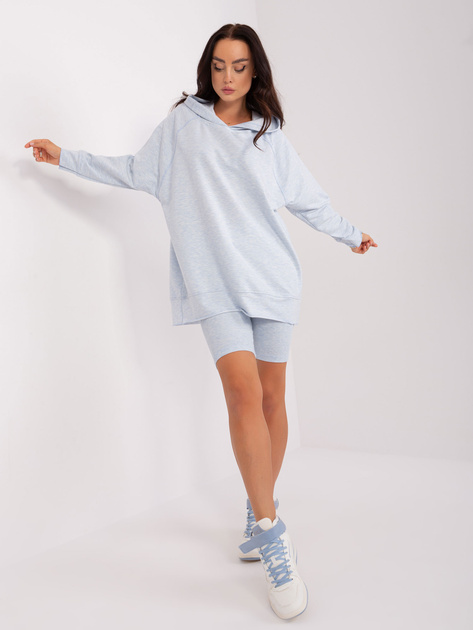 Hurtownia Jasnoniebieski dwuczęściowy komplet z bluzą