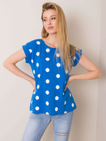 Niebiesko-biały t-shirt Catrina RUE PARIS
