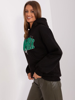 Hurt Czarna ocieplana bluza dresowa z kapturem