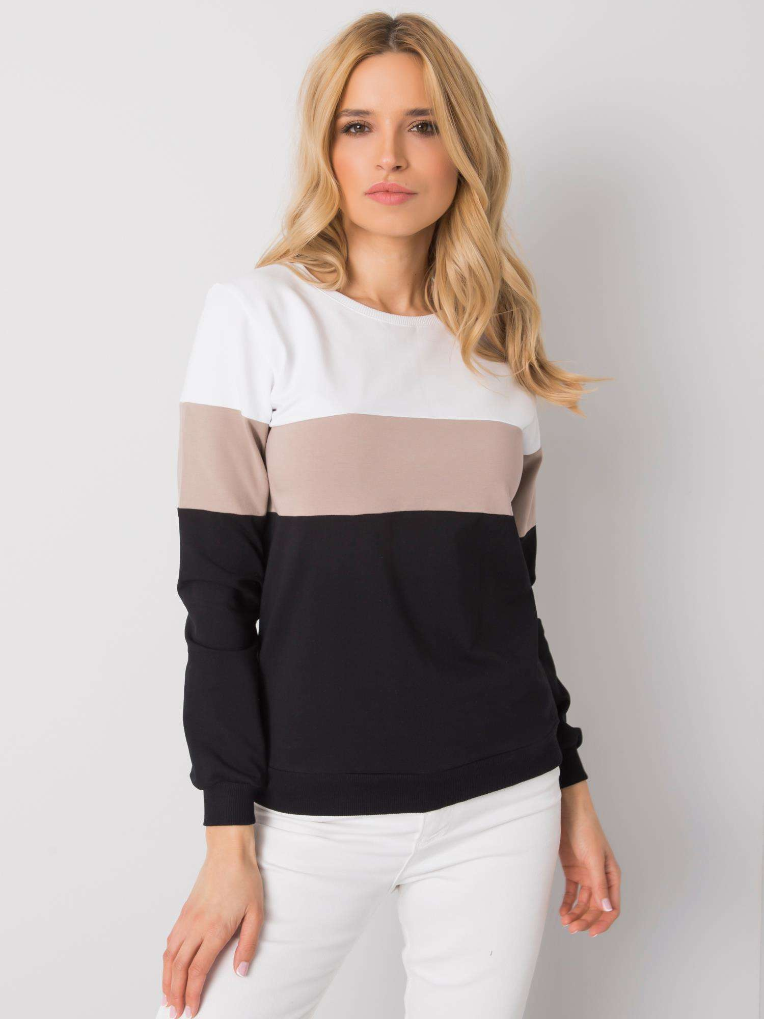 Czarno-beżowa bluza Larice RUE PARIS