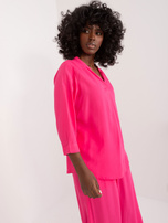 Hurt Fuksjowa luźna bluzka koszulowa SUBLEVEL