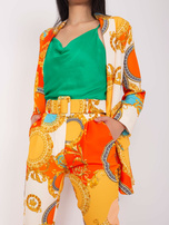 Hurt orange-dunkelgelbe Anzugjacke.