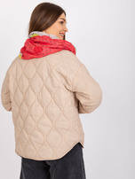 Biało-czerwona chusta z printami