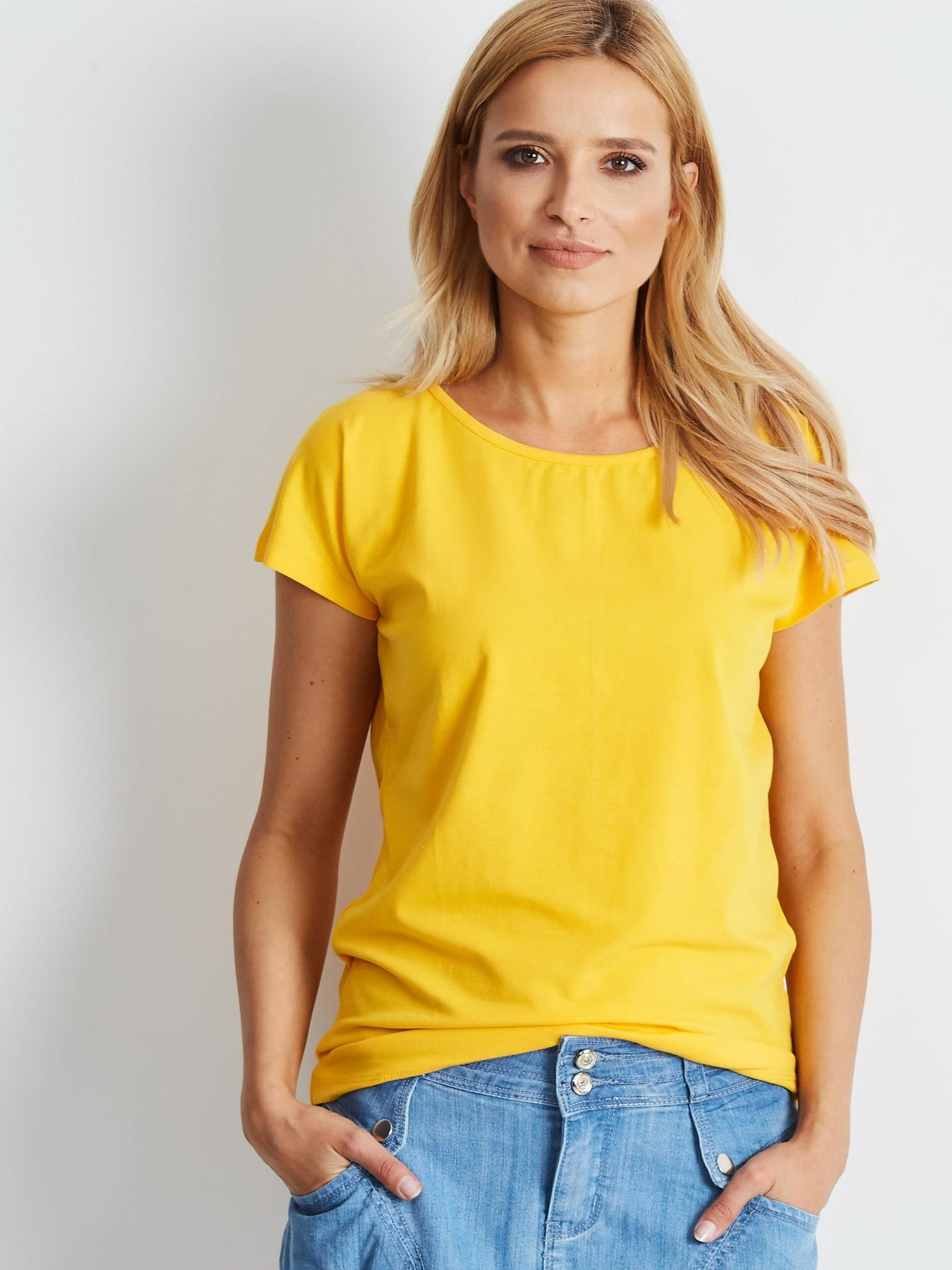 Ciemnożółty t-shirt Circle