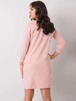 Brudnoróżowa sukienka bawełniana Sinead RUE PARIS