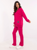 Hurt Fuksjowy dwuczęściowy komplet basic z dekoltem V