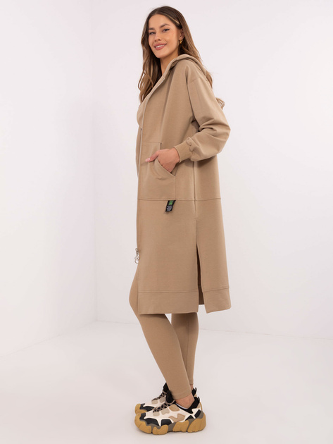 Hurt Ciemnobeżowy trzyczęściowy komplet z legginsami