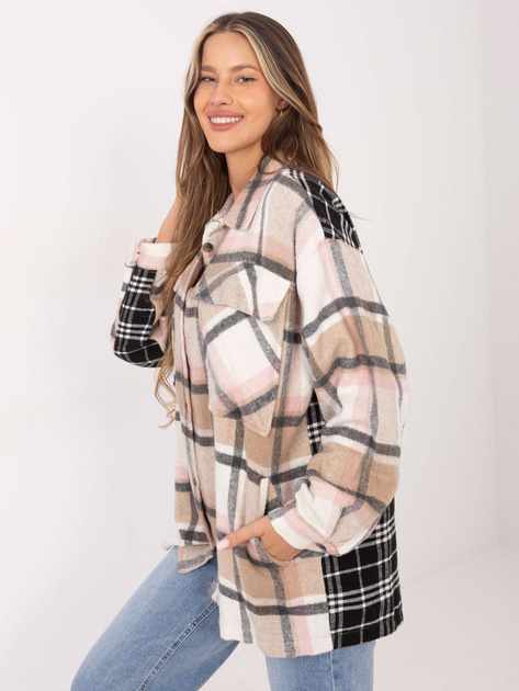 Hurtownia Koszula w kratę z kieszeniami i długim rękawem