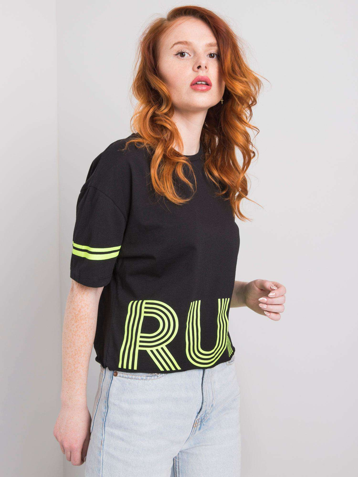 Black Marlene Cotton T-Shirt