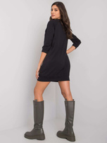 Czarna sukienka basic z bawełny Salerno