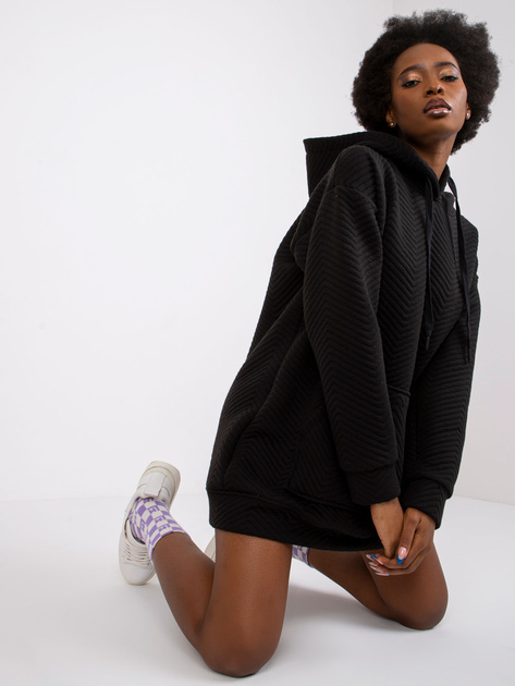 Czarna bluza kangurka Atlanta RUE PARIS