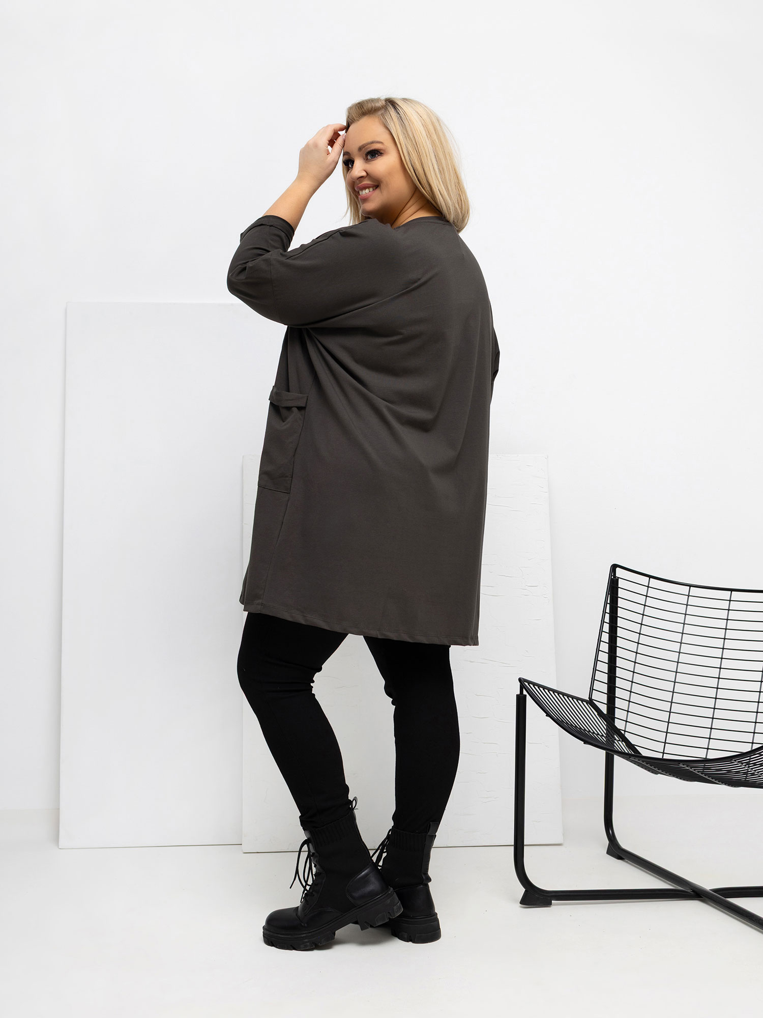 Bluzka ciemny khaki