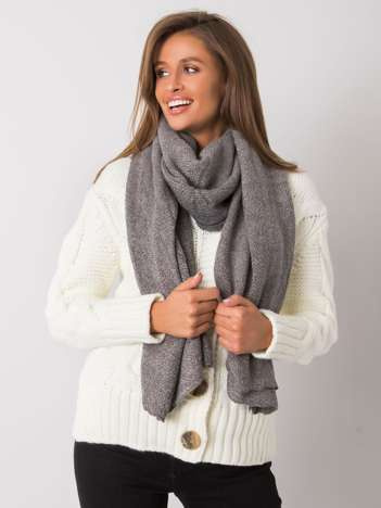 Gray Knitted Scarf