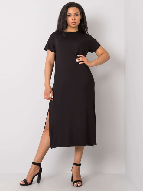 Czarna sukienka plus size Nanette