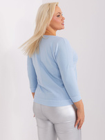 Hurt Jasnoniebieska bluzka plus size na co dzień