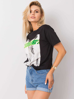 Czarny t-shirt Marcia