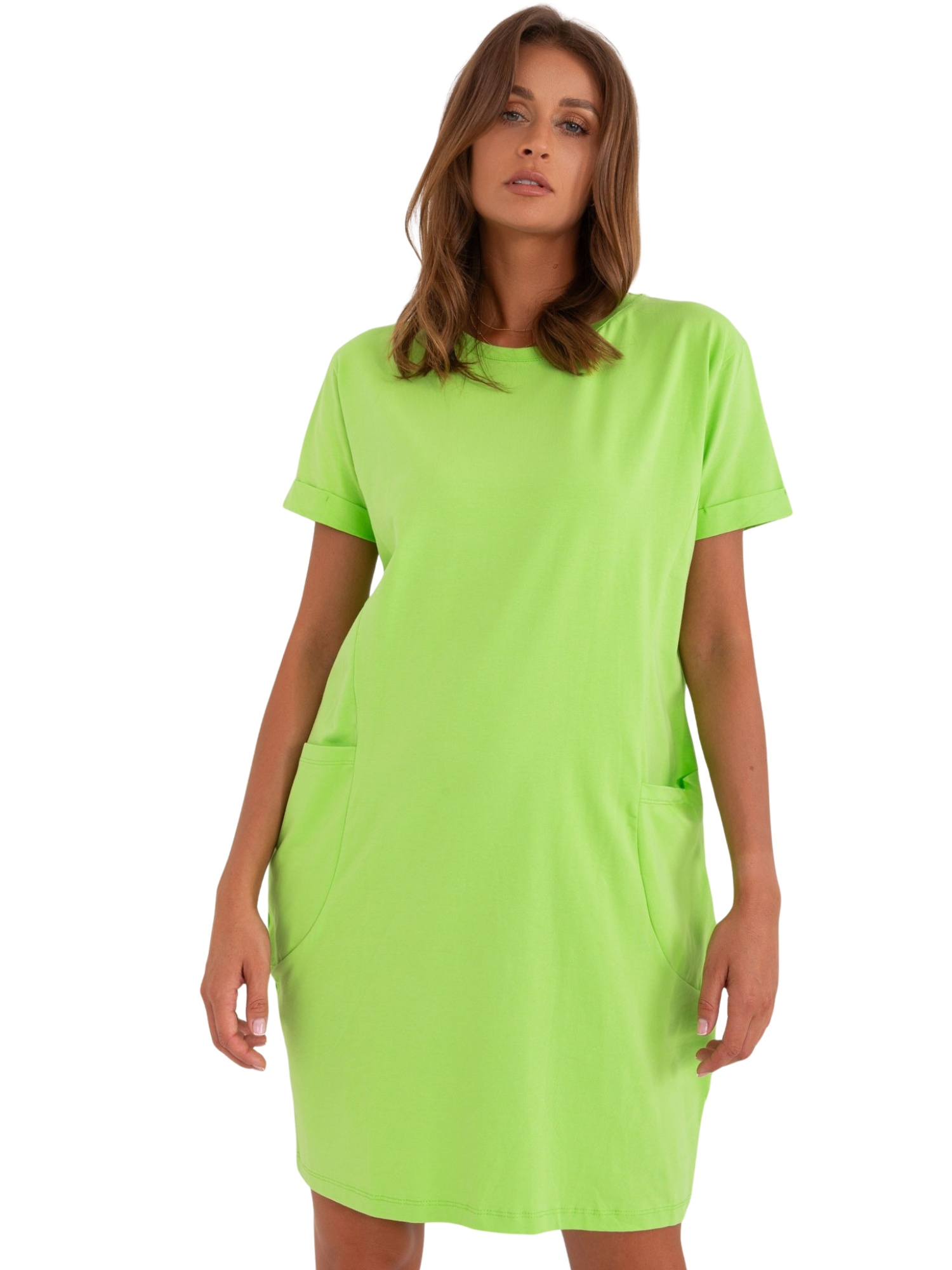 Dress bright green RUE PARIS S/M