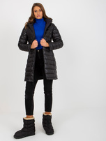 Hurt Czarna dwustronna kurtka przejściowa z pikowaniem